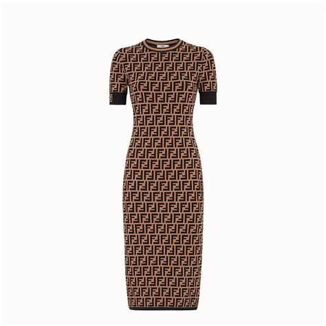 women dress fendi|Fendi trimmed a line dress.